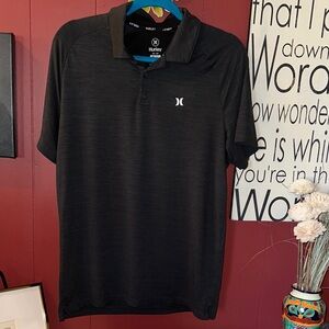 Hurley Men's Charcoal Polo Shirt ✔️
